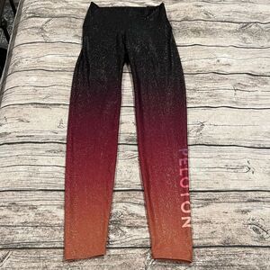 Peloton Ombré Glitter High Rise Leggings size small